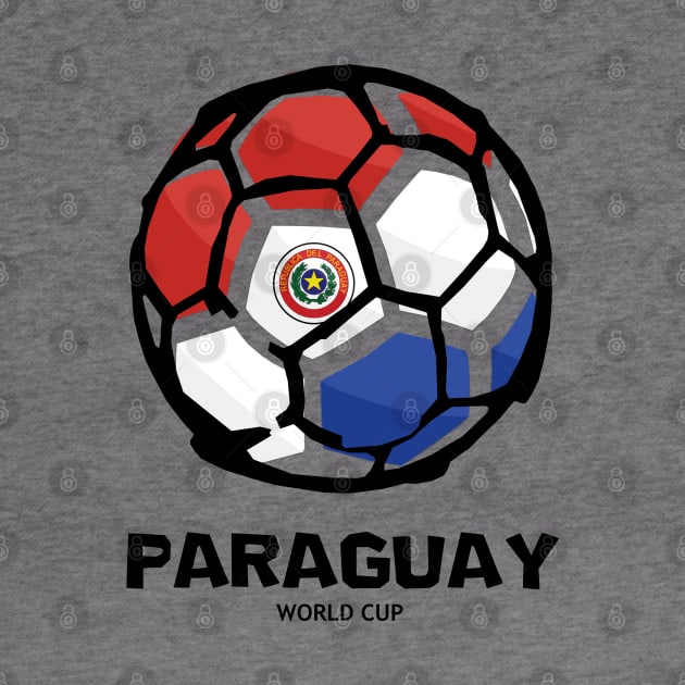 Paraguay Football Country Flag by KewaleeTee